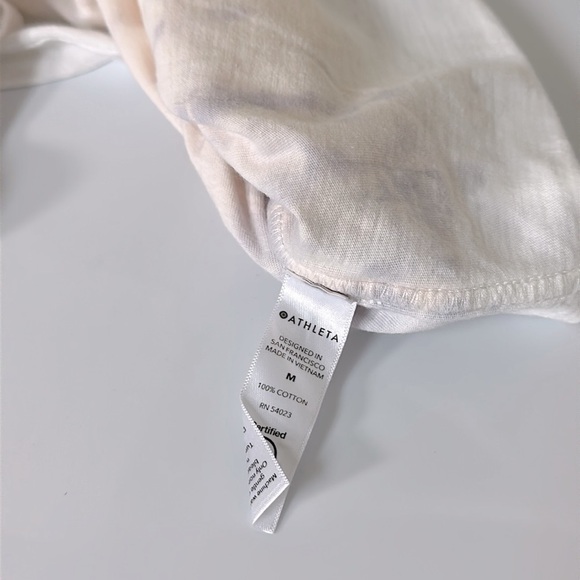 Athleta Organic Daily Printed Tee Kai Ballerina Gown Medium - Picture 5 of 6